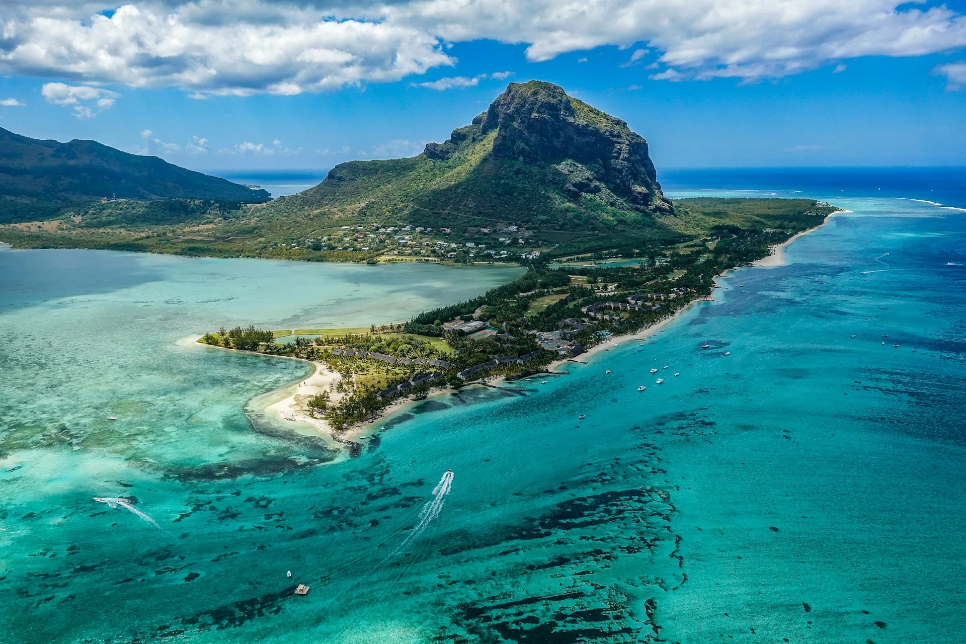 View of Mauritius - a perfect place to relax and enjoy the pool